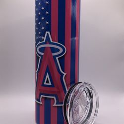 Baseball Tumbler Angels Anaheim Thermo Decorated Cup New 