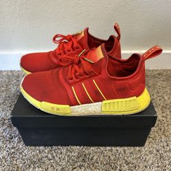 Adidas NMD R1 Beijing Men’s VERY WORN Red Running Shoes Sneakers FY1262 Size 8.5
