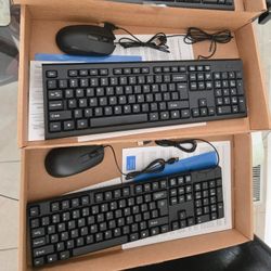 Combo Keyboard And Mouse USB Wired