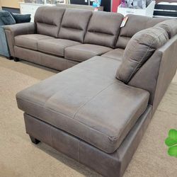 Ashley Navi Chestnut Sectionals Sofas Couchs