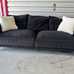Free Delivery* Black Modern Sofa