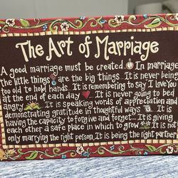 Marriage Wall Art Sign 