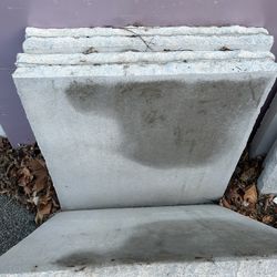 concrete pillar caps/ bar top