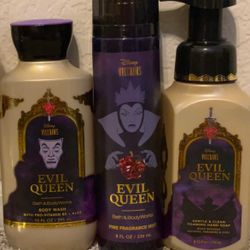 Limited Edition BBW Disney Evil Queen Fragrance Mist + Hand Soap + Body Wash Villains Collection