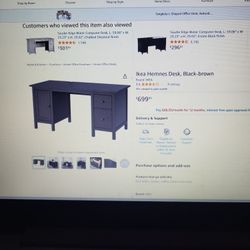 Black IKEA Hemnes Desk Hutch new in box. Purchased 1 Month ago and never used. Unopened..Paid 479 need Gone today send offer. 200obo
