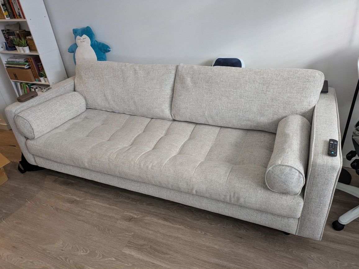 Article's Sven Sofa - 88 Inches, Birch Ivory Color