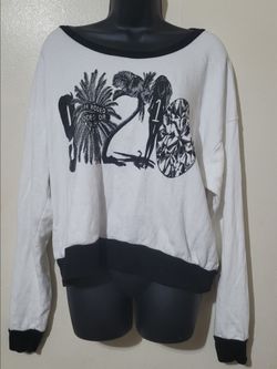 Lauren Moshi 90210 Printed Sweater by Lauren Moshi Size XL. Limited Edition.