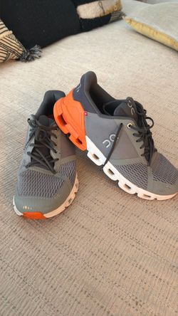 On Cloudace Men’s 9.5 Running Shoes Gray Orange CloudTec Athletic Sneakers