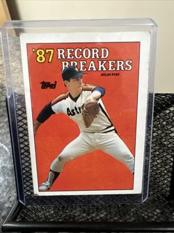 1988 Topps - Record Breakers Nolan Ryan #6
