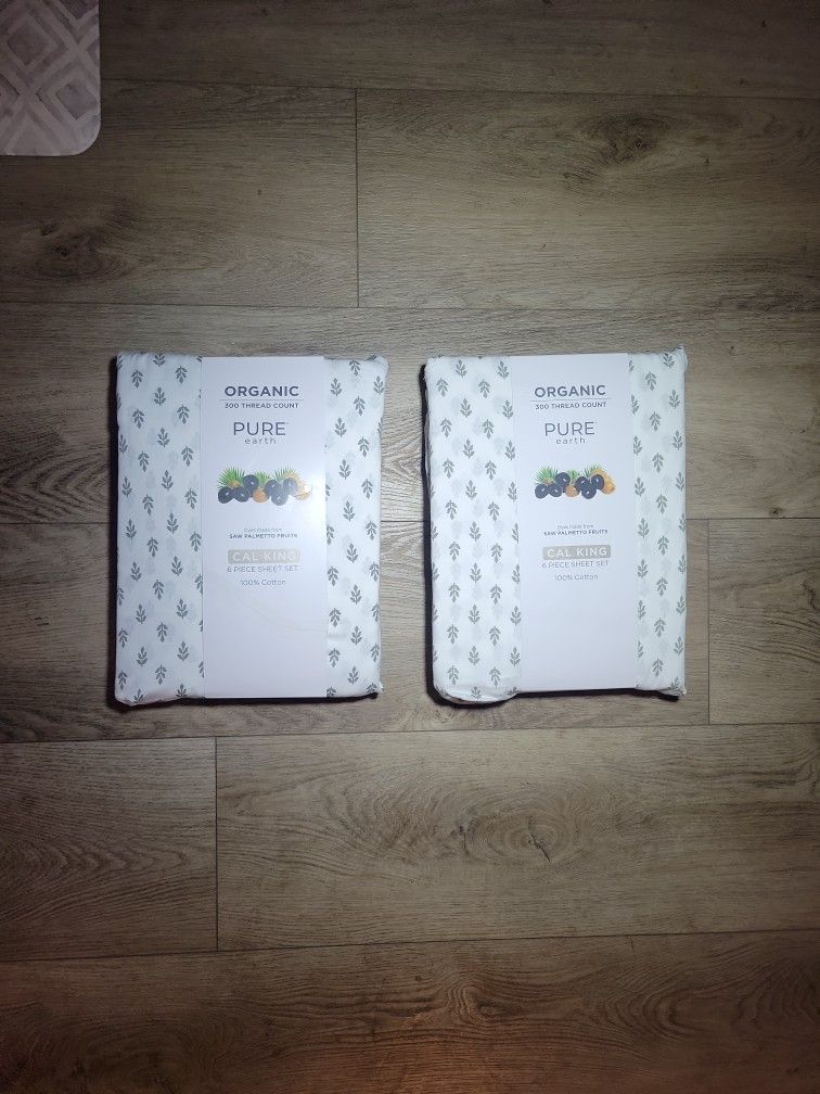 CAL KING Fitted Sheet Set