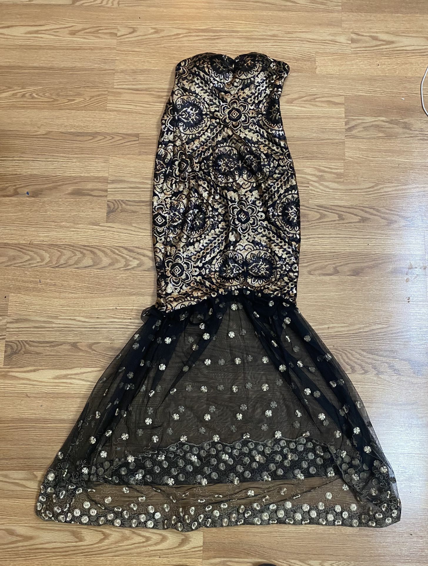Black and Gold Dress