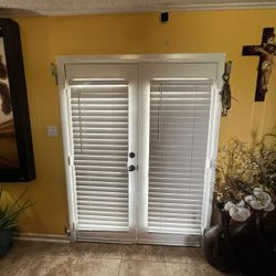 Brown Double Iron Door