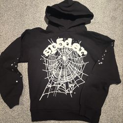 Black and White OG Sp5der Hoodie