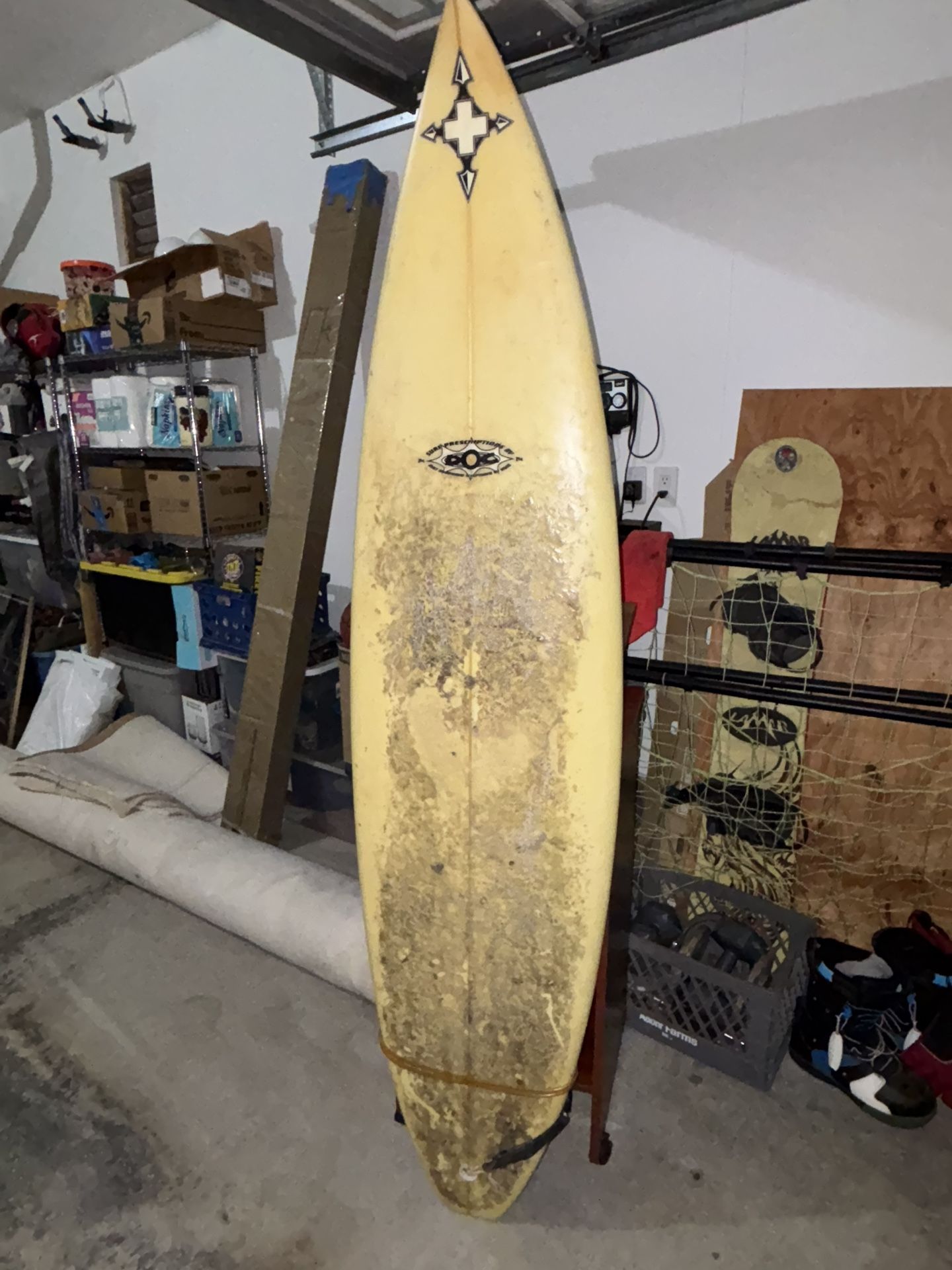 Surfboard with Soft Car Rack