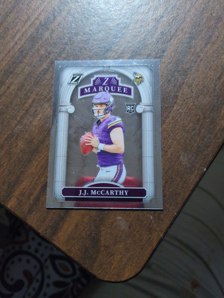 J . J . McCARTHY FOOTBALL CARD.