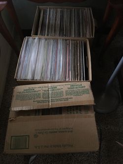 Vintage vinyl records