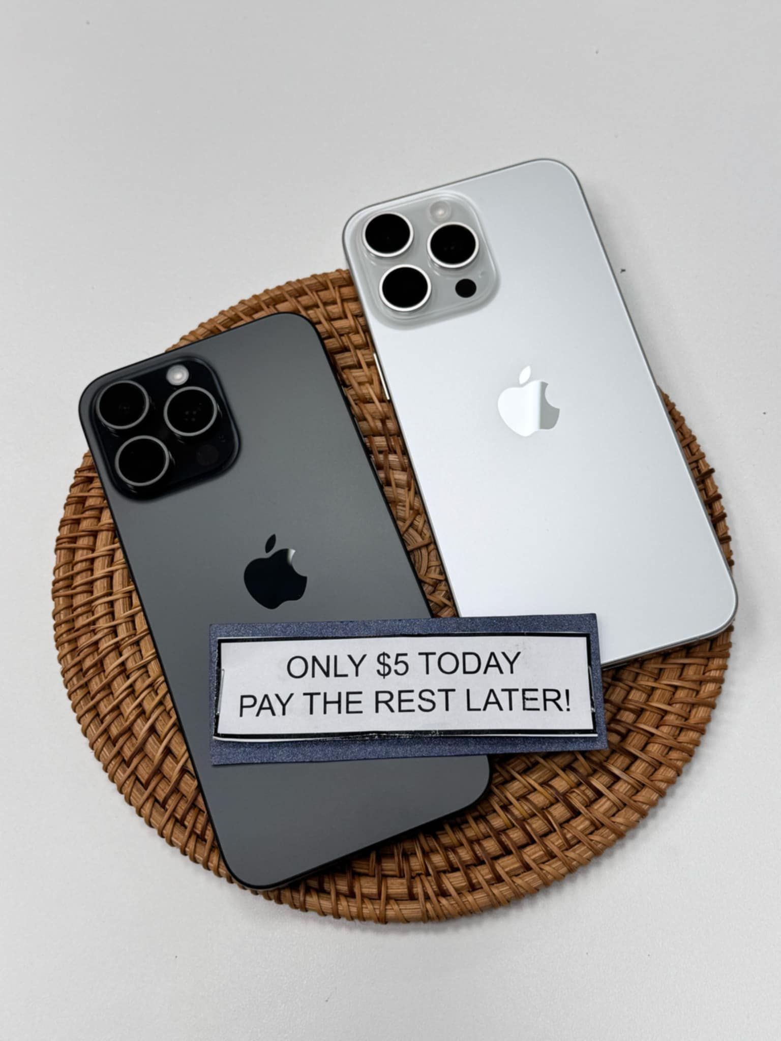 ๐ Upgrade to iPhone 15 Pro Max โ Stunning Display & Pro Camera ๐ Payments available: $1 DOWN