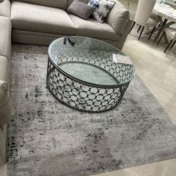 Coffee Table Round Glass 