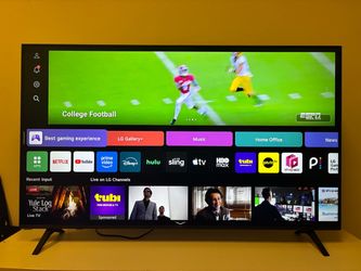 55-inch Black LG UHD AI UA77A 4K Smart TV