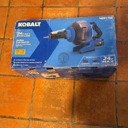 Kobalt 24v Max Cordless Drain Auger Kit 