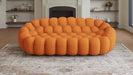 Orange bubble couch