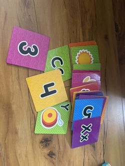 Learning Cards ABC And Numbers