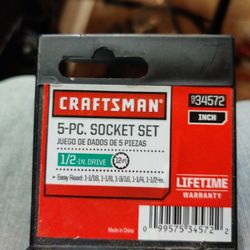 Craftsman 1/2"Dr 12pt Jumbo Socket Set 