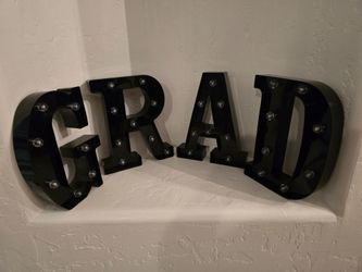 GRAD Marquee Letters