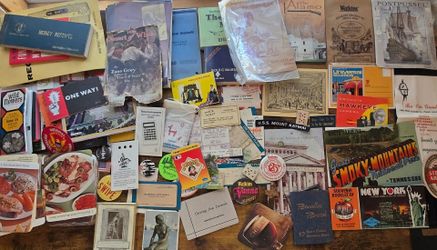 Huge Unique Vintage Junk Journal lot