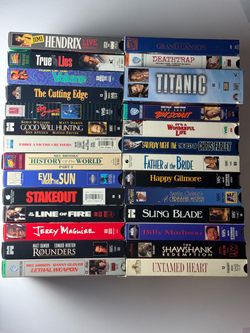 Lot of 27 VHS Tapes Classic Movies