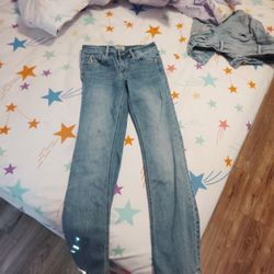 girls bootcut canvender jeans.