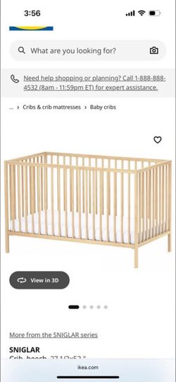 Wooden crib