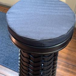 Collapsible Stool With Cushion 