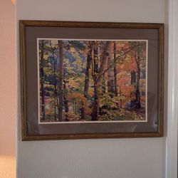 Aspen Stand Print With Gold Frame—26” X 32” 