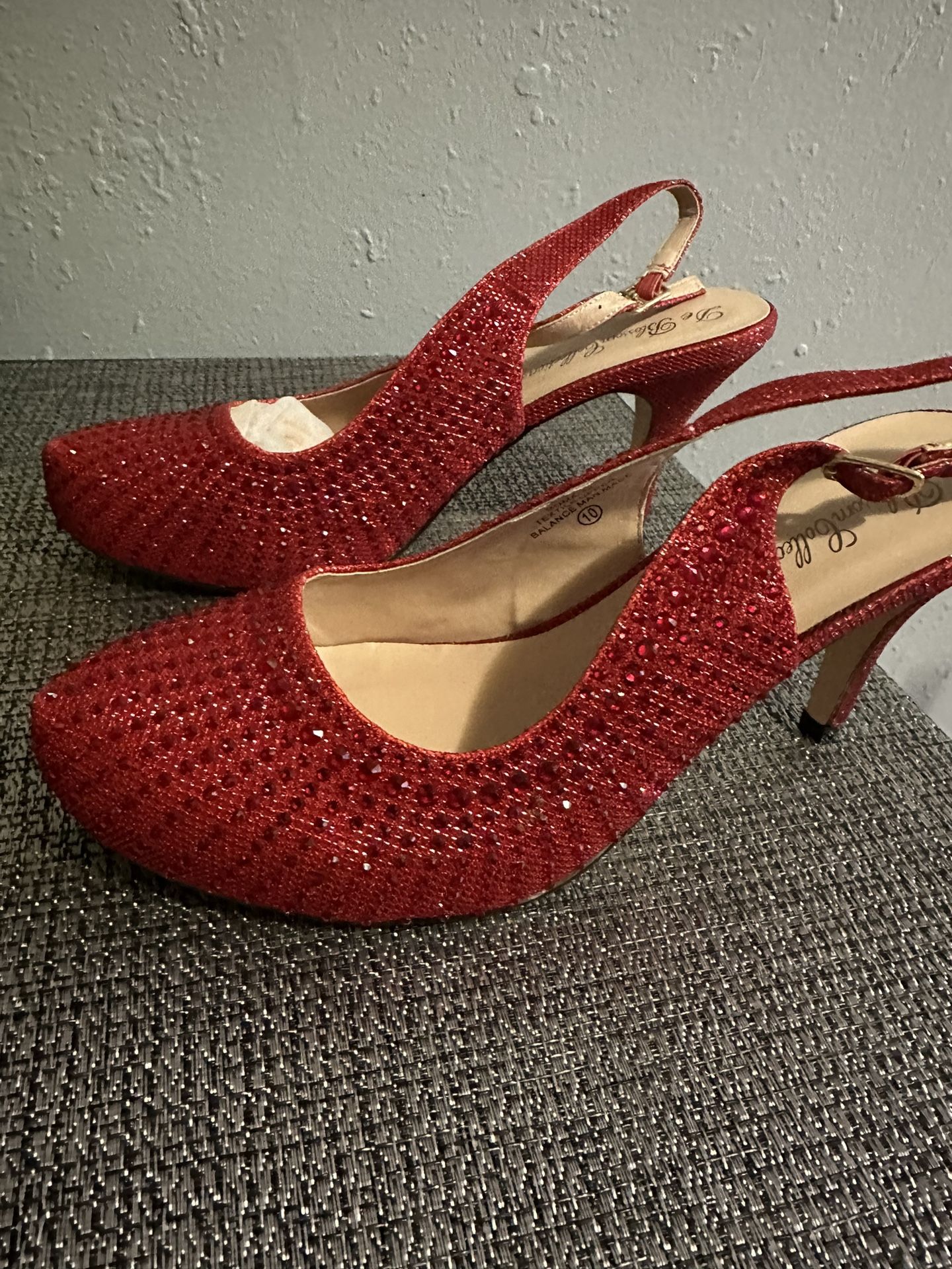 Red Bling Heels