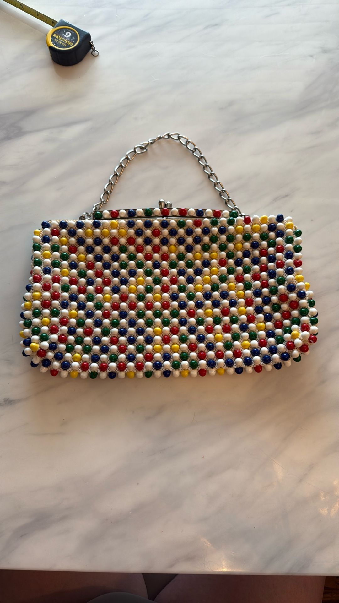 Vintage 1950s Grandee Bubble Beaded Purse – Multicolored & Unique