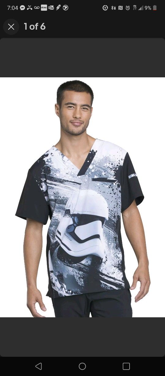 StarWars scrub top Only