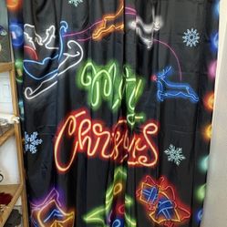 Christmas Shower Curtains  70 X 70