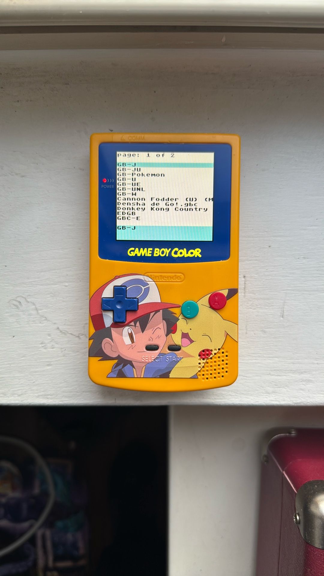 MODDED GAMEBOY COLOR W/FULLY LOADED GAME CARTRIDGE!
