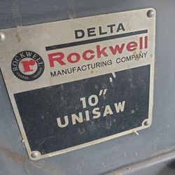 Delta Rockwell UNISAW 10" With VEGA FENCE 