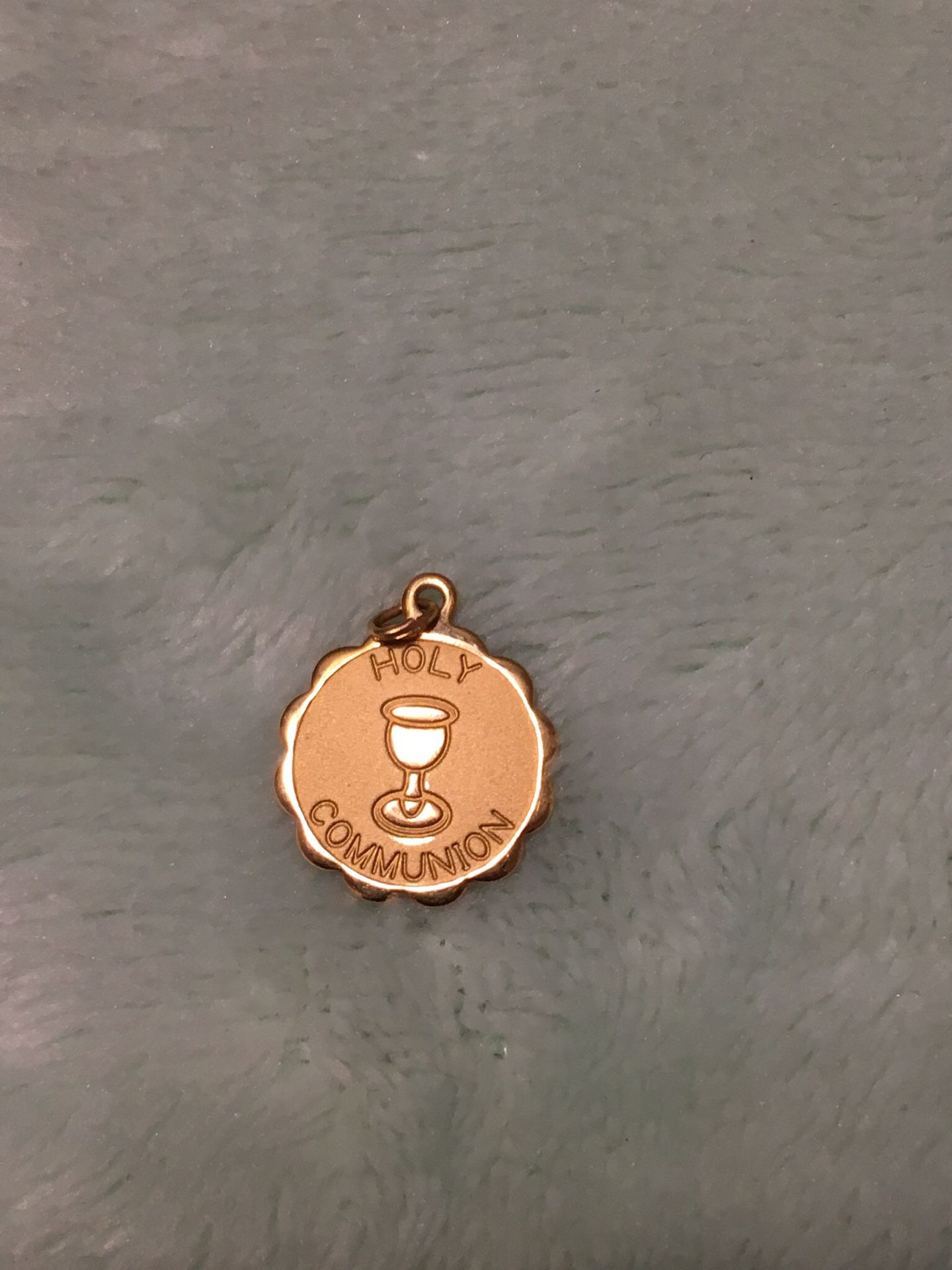 Antique 14k Gold holy communion Charm