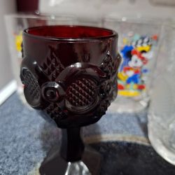 Avon Cape Cod Ruby Wine Glass Small