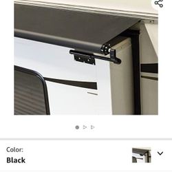 Solera V000168104 Black Slide Topper Awning - 5'6" (5'1" Fabric)
