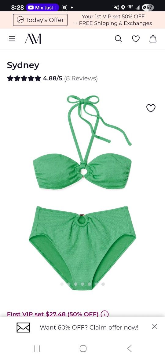 Adore Me- Swim - High Waisted