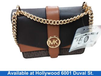 Michael Kors Js-2504 Brown Purse / Handbag