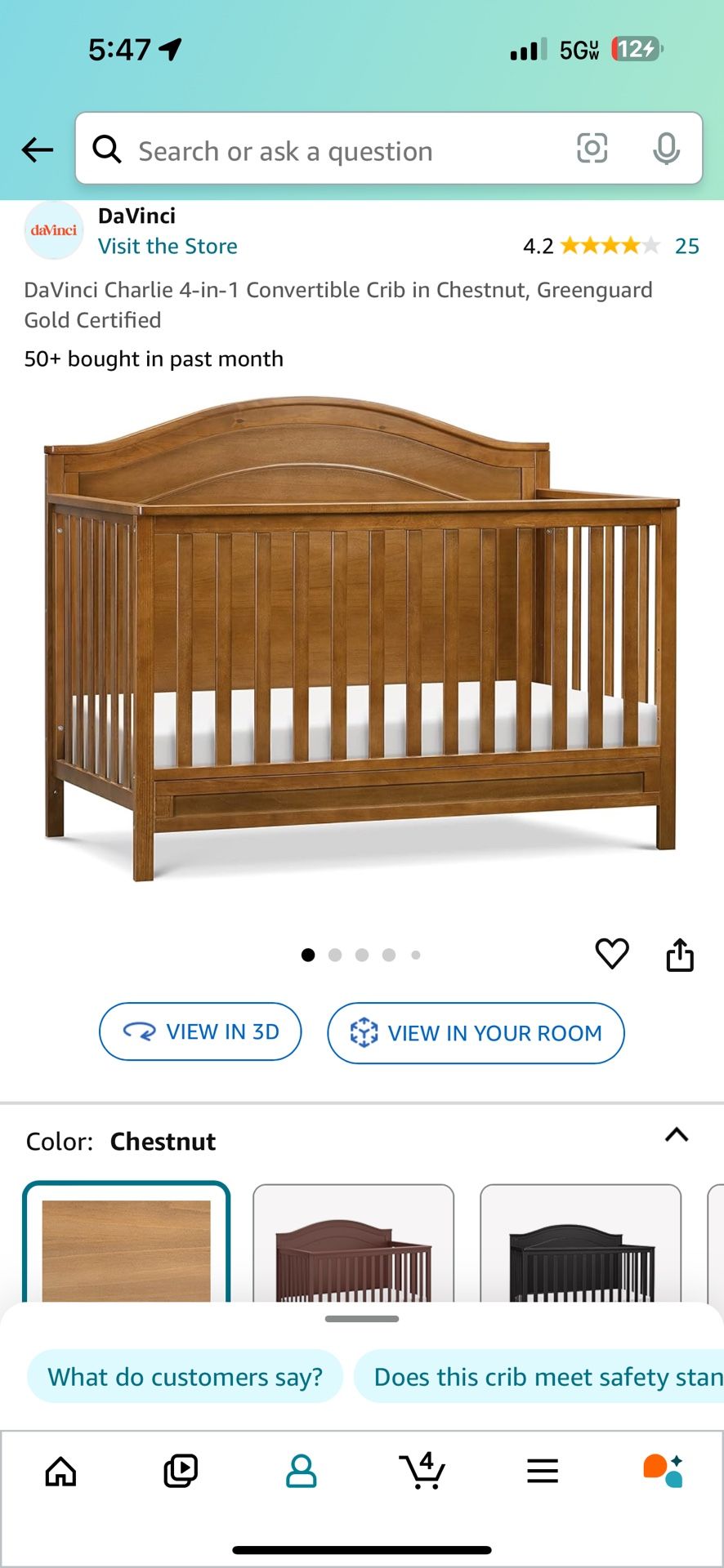 Brand New / Like New Amazon Crib