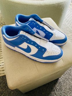 Blue Nike shoes