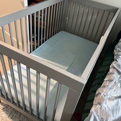 Newton Mattress W/ Delta Infant To Toddler Crib/Bed With