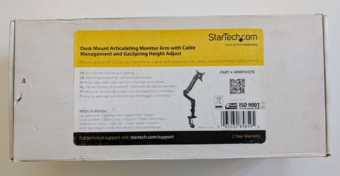 StarTech Desk Mount Monitor Arm for up to 24"monitor