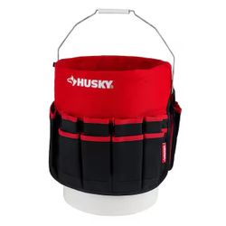 12 in. 30 Pocket Heavy Duty Bucket Jockey 5 Gallon In-Bucket Storage Tool Bag